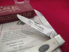 Case Collector Club Sawcut White Bone Trapper Pattern # 6254W