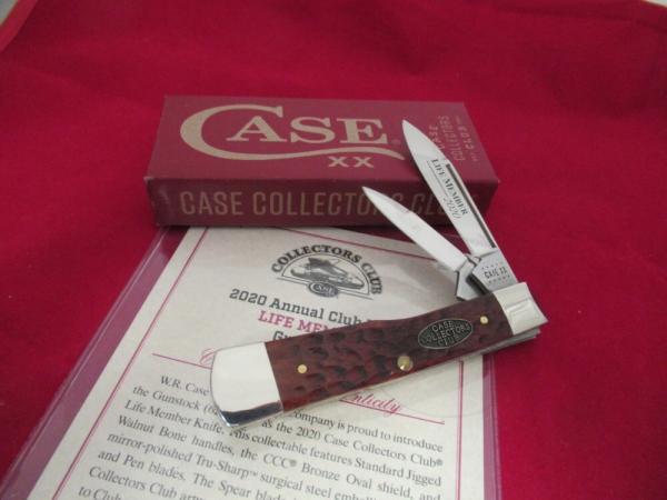 Case Collector Club Walnut Bone GunStock Pattern # 62130SS Case Collector Club Walnut Bone GunStock Pattern # 62130SS