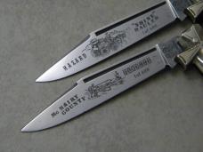 Fightn Rooster Germany Bone & Stag 1 of 600 Ornate Bolster Jack Knife Set