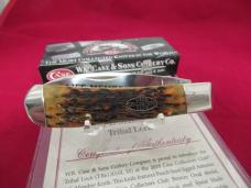 Case Collector Club Peachseed Jigged Autumn Bone Tribal Lock Pattern # TB 612010L SS