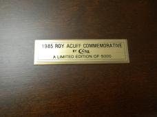 Case XX USA 1985 Roy Acuff Comm. Stag 5215 Gunstock Knife in Wooden Music Box