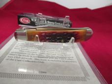 Case Collector Club Dynasty Jigged XXpresso Bone Handle Mini Trapper Pattern # 6107 SS