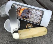 Great Eastern Cutlery 363122 Toe Nail Clipper India Smooth Ivory Bone Bull Elephant Shield Nice!