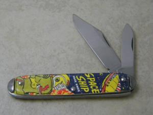 Made in USA Space Ship Morse Code Jack Knife