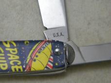 Made in USA Space Ship Morse Code Jack Knife