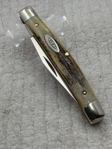 Case XX USA 10 Dot 1980 75th Anniversary 2 Blade Small Serpentine / Jack Knife 5244 (13)