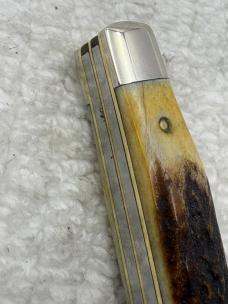 Case XX USA 10 Dot 1980 75th Anniversary 2 Blade Small Serpentine / Jack Knife 5244 (13)