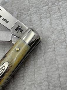 Case XX USA 10 Dot 1980 75th Anniversary 2 Blade Small Serpentine / Jack Knife 5244 (13)