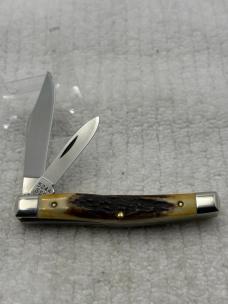 Case XX USA 10 Dot 1980 75th Anniversary 2 Blade Small Serpentine / Jack Knife 5244 (13)