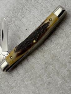 Case XX USA 10 Dot 1980 75th Anniversary 2 Blade Small Serpentine / Jack Knife 5244 (13)