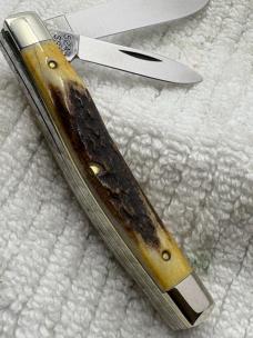 Case XX USA 10 Dot 1980 75th Anniversary 2 Blade Small Serpentine / Jack Knife 5244 (13)