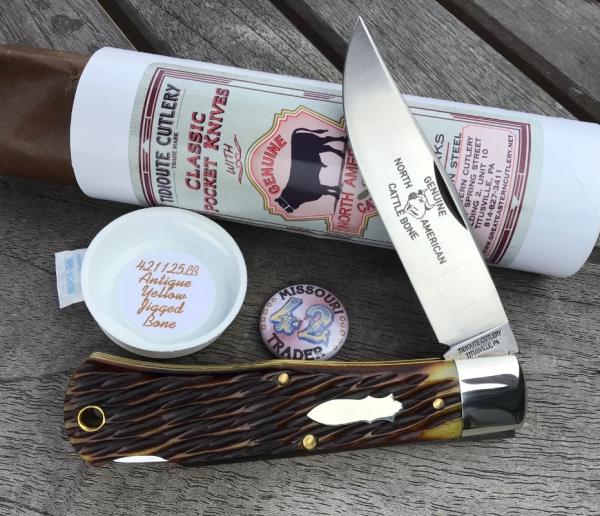 Great Eastern Cutlery 421125LB Missouri Trader #42 Antique Yellow Jig Gorgeous! Great Eastern Cutlery 421125LB Missouri Trader #42 Antique Yellow Jig Gorgeous!
