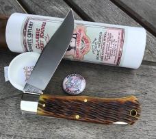 Great Eastern Cutlery 421125LB Missouri Trader #42 Antique Yellow Jig Gorgeous!