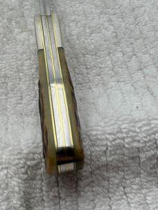 Kabar Olean NY USA 1984 Dogs Head Bar Lo 2 Blade Stag 42/100 (119)
