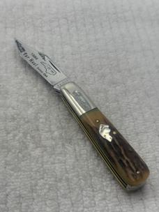 Kabar Olean NY USA 1984 Dogs Head Bar Lo 2 Blade Stag 42/100 (119)
