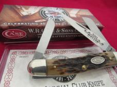 Case Collector Club Peach seed Burnt Dark Bone Stockman Pattern # 6318 SS