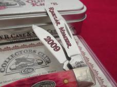 Case Collector Club Rogers Jigged Dark Red Bone Texas Jack Pattern # 62032 SS