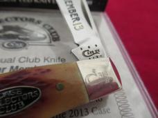 Case Collector Club Dynasty Jigged XXpreso Bone Saddlehorn Pattern # TB 61110 SS