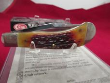 Case Collector Club Dynasty Jigged XXpreso Bone Saddlehorn Pattern # TB 61110 SS