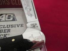 Case Collector Club Smooth Ebony Wood Copperlock Pattern # 71549L SS
