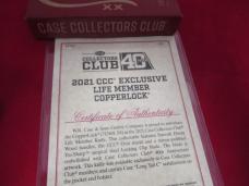 Case Collector Club Smooth Ebony Wood Copperlock Pattern # 71549L SS