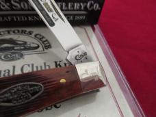 Case Collector Club Barnboard Chestnut Bone Mini Moose Pattern # 62032 SS