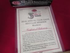 Case Collector Club Rogers Corn Cob Jigged Caribbean Blue Bone Muskrat
