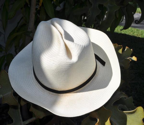 Stetson Hat Size 6 7/8 Open Road Silk Ribbon Used! 23/4 Brim Shantung Paper Straw Original Band