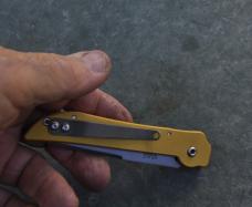 Dalton Switch Blade Gold Aluminum Handle Mint I Every Respect Button Release