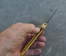 Dalton Switch Blade Gold Aluminum Handle Mint I Every Respect Button Release