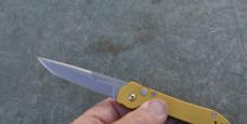 Dalton Switch Blade Gold Aluminum Handle Mint I Every Respect Button Release