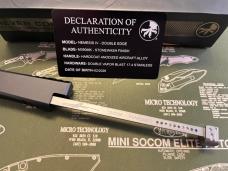 NIB Microtech Nemesis IV Marfione Select Stonewash Double Edge OTF