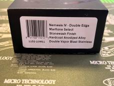 NIB Microtech Nemesis IV Marfione Select Stonewash Double Edge OTF