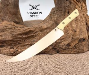 Microtech Butcher Knife Ivory G-10 Handle w/ Stonewash M390MK 3800-10IV Kitchen