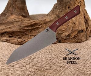 Microtech Butcher Knife Merlot G-10 Handle w/ Stonewash M390MK 3800-10MR Kitchen