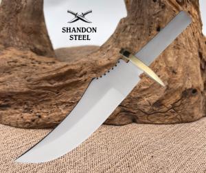 Knifemaking Fixed Knife 5.25" Stainless Clip Point Blade Blank One-Piece (142)