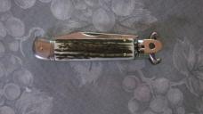  8" Italian G.O.M. Stag Shell Puller lever lock 
