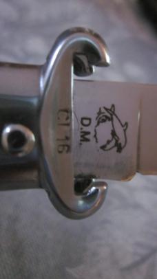  8" Italian G.O.M. Stag Shell Puller lever lock 