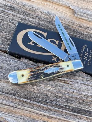 CASE XX ** 75th ANNIVERSARY 1980 STAG 07 MINI TRAPPER