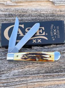 CASE XX ** 75th ANNIVERSARY 1980 STAG 07 MINI TRAPPER