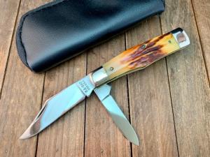 Ka-Bar by Queen Gunstock Jack Sambar Stag 1980