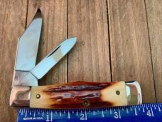 Ka-Bar by Queen Gunstock Jack Sambar Stag 1980