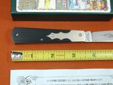 Beaver Falls Cutlery Linear Cut Ebony Barn Door Hinge Jack Knife NIT Cooper Cut. 1 of 25 USA BDH-LCE