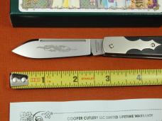 Beaver Falls Cutlery Linear Cut Ebony Barn Door Hinge Jack Knife NIT Cooper Cut. 1 of 25 USA BDH-LCE