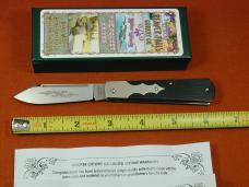 Beaver Falls Cutlery Linear Cut Ebony Barn Door Hinge Jack Knife NIT Cooper Cut. 1 of 25 USA BDH-LCE