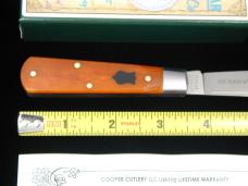 Dollar Knife Co. Smooth Orange Camel Bone with Black Shield Jack Knife by Cooper Cutlery USA OCB-BLS