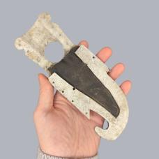 Vintage 1940s Finnish WWII Military Trench Puukko Knife Fragmental Sheath #8693