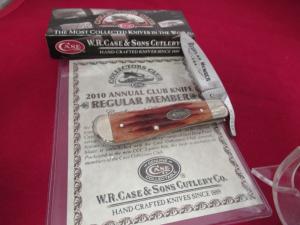 Case Collector Club  Second Cut Jigged Chestnut Bone Russlock Pattern # 61953 1/2 L SS