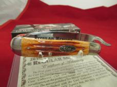 Case Collector Club  Second Cut Jigged Chestnut Bone Russlock Pattern # 61953 1/2 L SS