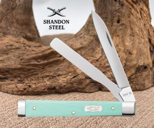 Case XX USA 2025 Smooth Seafoam Green G-10 Stainless 18108 Baby Doc Pocket Knife